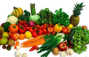 Gemüse und Früchte